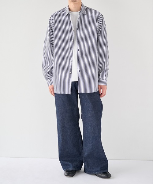 PUBLIC TOKYO(パブリックトウキョウ)の「【2026秋新作】Suvin Giza Regular Shirts(シャツ/ブラウス・メンズ・その他7/ホワイト/ブラック/ブルー系その他・M/S)」の15枚目の写真