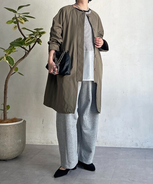 un dix cors(アンディコール)の「マルチウェイステンカラーコート(その他アウター・レディース・ネイビー/ベージュ/カーキ・FREE)」の18枚目の写真