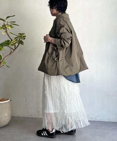 un dix cors(アンディコール)の「マルチウェイステンカラーコート(その他アウター・レディース・ネイビー/ベージュ/カーキ・FREE)」の10枚目の写真