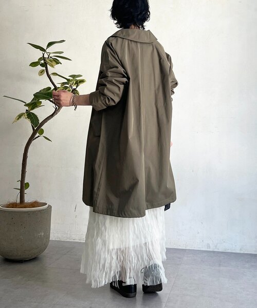 un dix cors(アンディコール)の「マルチウェイステンカラーコート(その他アウター・レディース・ネイビー/ベージュ/カーキ・FREE)」の12枚目の写真