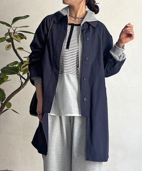 un dix cors(アンディコール)の「マルチウェイステンカラーコート(その他アウター・レディース・ネイビー/ベージュ/カーキ・FREE)」の14枚目の写真