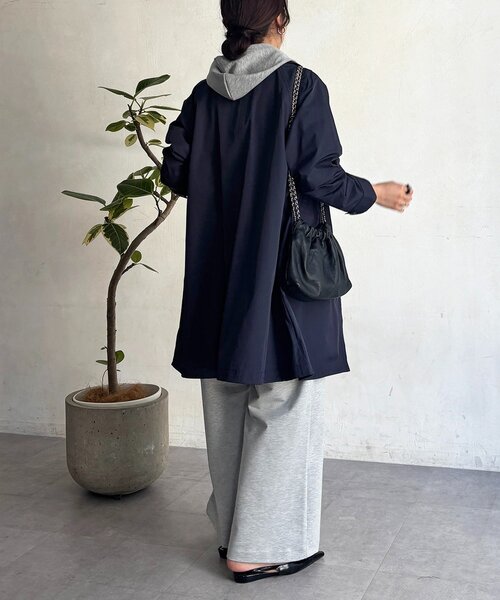 un dix cors(アンディコール)の「マルチウェイステンカラーコート(その他アウター・レディース・ネイビー/ベージュ/カーキ・FREE)」の9枚目の写真