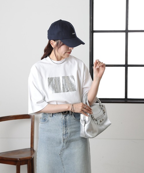COLONY 2139（コロニートゥーワンスリーナイン）の「skrrr刺繍ツイルキャップ（キャップ・レディース・アイボリー/ネイビー/グレー・FREE）」の15枚目の写真