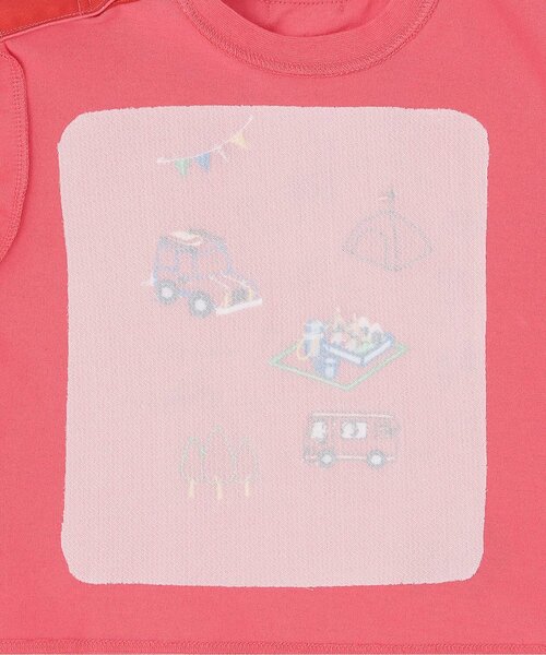 kladskap（クレードスコープ）の「ピクニックアップリケ半袖Tシャツ（Tシャツ/カットソー・キッズ・スモークピンク/オフホワイト・110cm/100cm/90cm/80ｃｍ/120cm）」の11枚目の写真