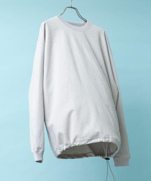 URBAN RESEARCH DOORS（アーバンリサーチドアーズ）の「『吸水速乾/接触冷感/イージーケア』クイックドライ ドロストロングスリーブTシャツ（Tシャツ/カットソー・メンズ・ブルー系その他/チャコールグレー/グレー/ホワイト・MEDIUM/LARGE）」の3枚目の写真