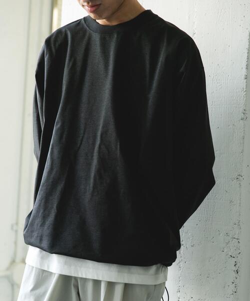 URBAN RESEARCH DOORS（アーバンリサーチドアーズ）の「『吸水速乾/接触冷感/イージーケア』クイックドライ ドロストロングスリーブTシャツ（Tシャツ/カットソー・メンズ・ブルー系その他/チャコールグレー/グレー/ホワイト・MEDIUM/LARGE）」の13枚目の写真