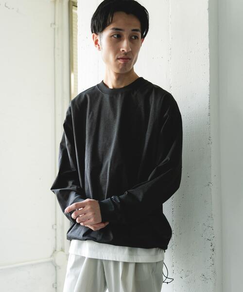 URBAN RESEARCH DOORS（アーバンリサーチドアーズ）の「『吸水速乾/接触冷感/イージーケア』クイックドライ ドロストロングスリーブTシャツ（Tシャツ/カットソー・メンズ・ブルー系その他/チャコールグレー/グレー/ホワイト・MEDIUM/LARGE）」の18枚目の写真