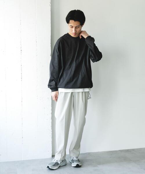 URBAN RESEARCH DOORS（アーバンリサーチドアーズ）の「『吸水速乾/接触冷感/イージーケア』クイックドライ ドロストロングスリーブTシャツ（Tシャツ/カットソー・メンズ・ブルー系その他/チャコールグレー/グレー/ホワイト・MEDIUM/LARGE）」の20枚目の写真