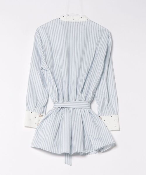 almo(アルモ)の「【LAMPOON】ストライプドットワンピース(ワンピース・レディース・ブルー・SMALL/MEDIUM/LARGE)」の9枚目の写真