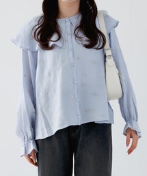 flower | ルミナスエンブロイダリーブラウス(シャツ/ブラウス)