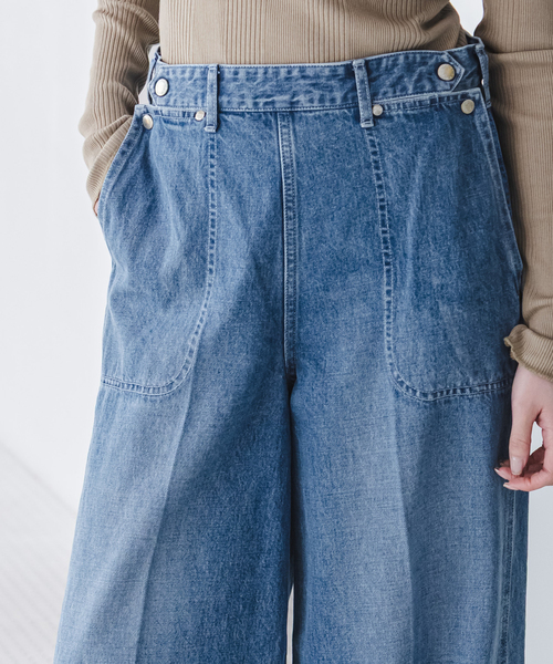 SERGE de bleu（サージ）の「《・NOBLE別注》SERGE/サージ W SIDE ZIP PANTS（デニムパンツ・レディース・ブルー・26/25/24/23）」の10枚目の写真