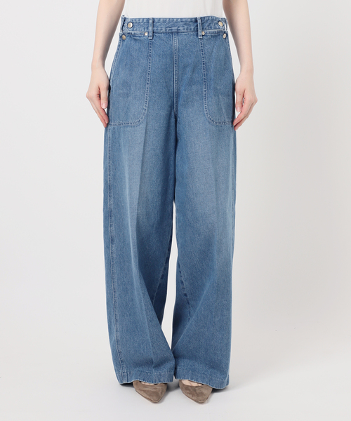SERGE de bleu（サージ）の「《・NOBLE別注》SERGE/サージ W SIDE ZIP PANTS（デニムパンツ・レディース・ブルー・26/25/24/23）」の20枚目の写真