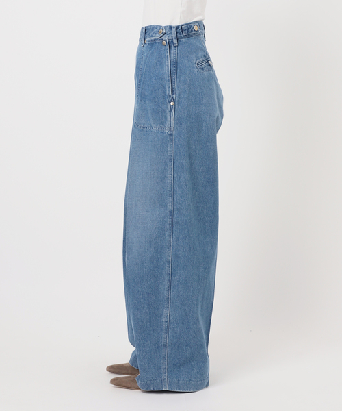 SERGE de bleu（サージ）の「《・NOBLE別注》SERGE/サージ W SIDE ZIP PANTS（デニムパンツ・レディース・ブルー・26/25/24/23）」の21枚目の写真