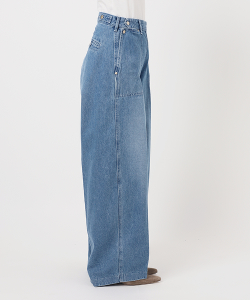 SERGE de bleu（サージ）の「《・NOBLE別注》SERGE/サージ W SIDE ZIP PANTS（デニムパンツ・レディース・ブルー・26/25/24/23）」の22枚目の写真