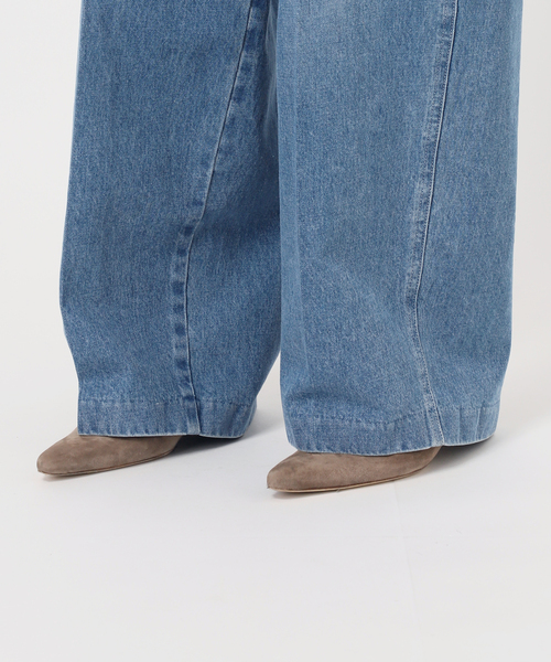 SERGE de bleu（サージ）の「《・NOBLE別注》SERGE/サージ W SIDE ZIP PANTS（デニムパンツ・レディース・ブルー・26/25/24/23）」の17枚目の写真