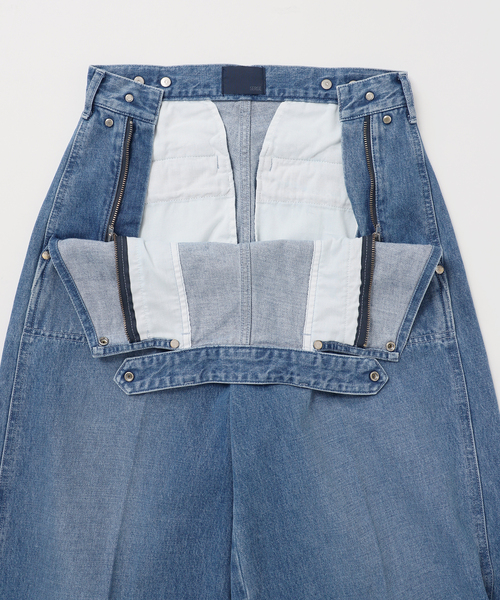 SERGE de bleu（サージ）の「《・NOBLE別注》SERGE/サージ W SIDE ZIP PANTS（デニムパンツ・レディース・ブルー・26/25/24/23）」の18枚目の写真