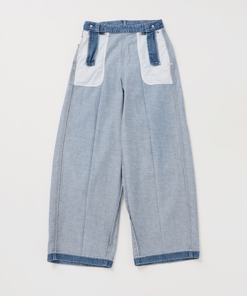 SERGE de bleu（サージ）の「《・NOBLE別注》SERGE/サージ W SIDE ZIP PANTS（デニムパンツ・レディース・ブルー・26/25/24/23）」の19枚目の写真