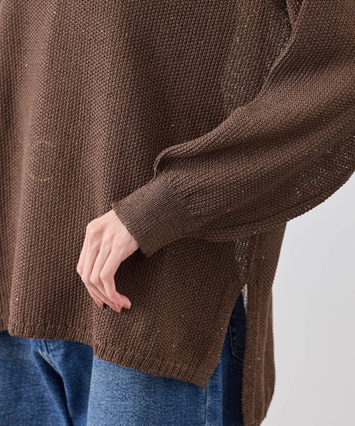 ROPE' PICNIC(ロペピクニック)の「プチスパンコールメッシュニット(ニット/セーター・レディース・サックスブルー/ブラック/キャメル/オフホワイト・FREE)」の19枚目の写真