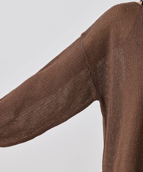 ROPE' PICNIC(ロペピクニック)の「プチスパンコールメッシュニット(ニット/セーター・レディース・サックスブルー/ブラック/キャメル/オフホワイト・FREE)」の20枚目の写真