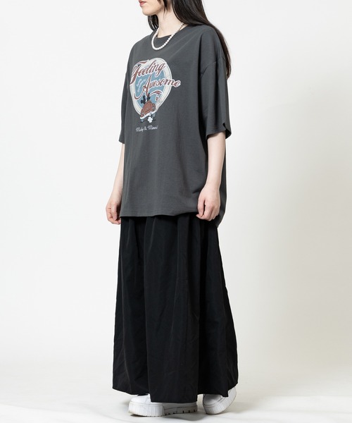 Disney(ディズニー)の「【15】〔Disney/ディズニー〕ミッキーマウス ユーズドライク バックプリント半袖Tシャツ(Tシャツ/カットソー・レディース・ブラック系1/ブラック系2/ホワイト系1/ホワイト系2・MEDIUM/LARGE/X-LARGE)」の15枚目の写真