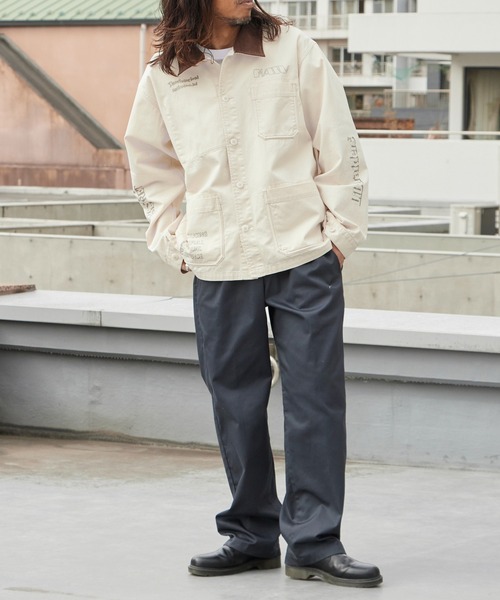 Liberaiders(リベレイダース)の「Liberaiders/リベレイダース HANDWRITING PRINT COVERALL 手書きプリント コットンツイル カバーオール ジャケット 秋 秋服 2026年秋冬 冬服(カバーオール・メンズ・ホワイト・M/L/XL)」の22枚目の写真