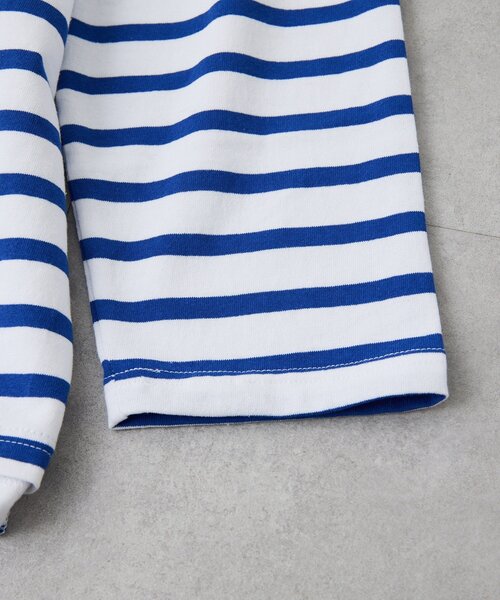 ear PAPILLONNER（イアパピヨネ）の「【クッピーラムネ×ear】綿100％/コラボボーダーロングTシャツ（Tシャツ/カットソー・レディース・ホワイト・FREE）」の8枚目の写真