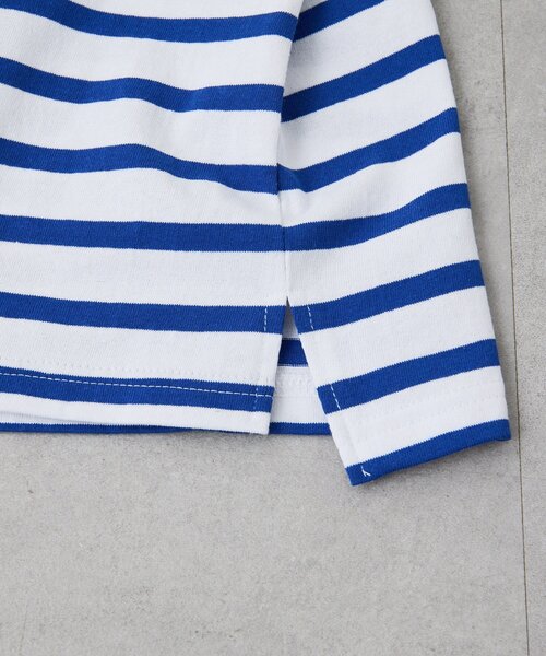 ear PAPILLONNER（イアパピヨネ）の「【クッピーラムネ×ear】綿100％/コラボボーダーロングTシャツ（Tシャツ/カットソー・レディース・ホワイト・FREE）」の9枚目の写真