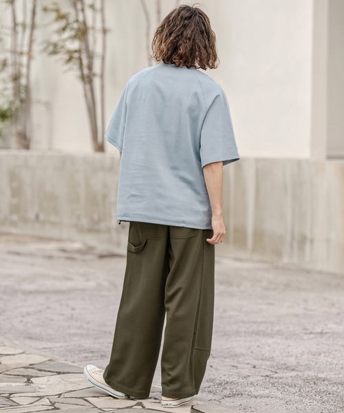 CAMBIO(カンビオ)の「mp14719- ダブルニーワイドストレートパンツ(その他パンツ・メンズ・オリーブ/ブラック/グレー・M/L/XL)」の5枚目の写真