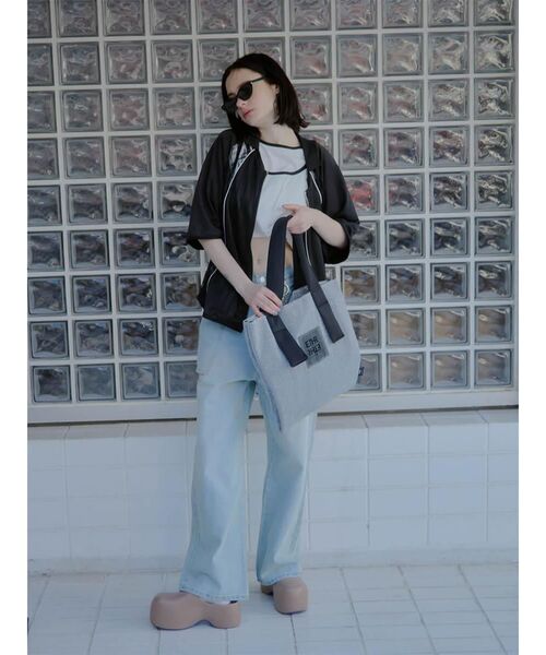 :ETHROF（イーサオブ）の「PVC LOGO GLITTER TOTE BAG（トートバッグ・レディース・パープル/ブラック/ブルー/シルバー・FREE）」の7枚目の写真