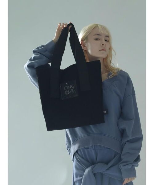 :ETHROF（イーサオブ）の「PVC LOGO GLITTER TOTE BAG（トートバッグ・レディース・パープル/ブラック/ブルー/シルバー・FREE）」の12枚目の写真