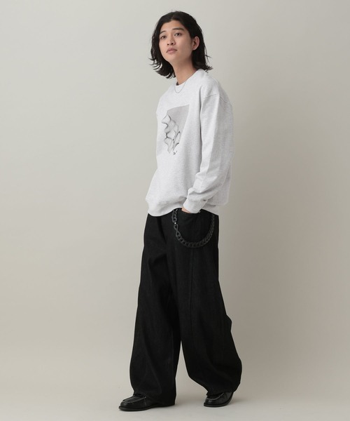 RAGEBLUE(レイジブルー)の「Super Buggy Denim Curve Seam Barrel Pants/デニムカーブシームスーパーバギーバレルパンツ(デニムパンツ・メンズ・ネイビー/ライトブルー/ブラック・MEDIUM/SMALL/LARGE)」の5枚目の写真