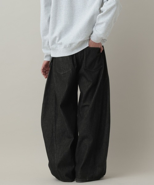 RAGEBLUE(レイジブルー)の「Super Buggy Denim Curve Seam Barrel Pants/デニムカーブシームスーパーバギーバレルパンツ(デニムパンツ・メンズ・ネイビー/ライトブルー/ブラック・MEDIUM/SMALL/LARGE)」の10枚目の写真