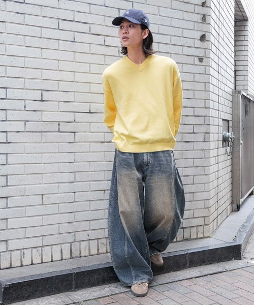 RAGEBLUE(レイジブルー)の「Super Buggy Denim Curve Seam Barrel Pants/デニムカーブシームスーパーバギーバレルパンツ(デニムパンツ・メンズ・ネイビー/ライトブルー/ブラック・MEDIUM/SMALL/LARGE)」の12枚目の写真