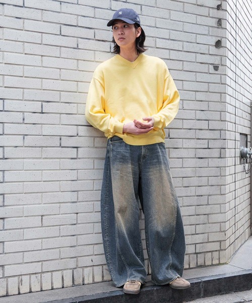 RAGEBLUE(レイジブルー)の「Super Buggy Denim Curve Seam Barrel Pants/デニムカーブシームスーパーバギーバレルパンツ(デニムパンツ・メンズ・ネイビー/ライトブルー/ブラック・MEDIUM/SMALL/LARGE)」の13枚目の写真