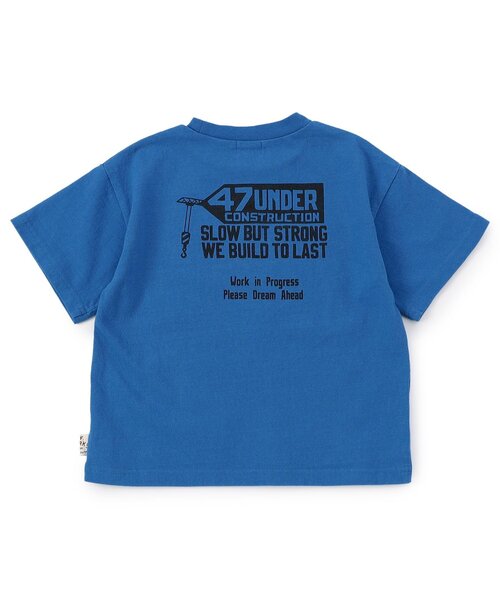 F.O.KIDS(エフオーキッズ)の「働く車プリント半袖Tシャツ(Tシャツ/カットソー・キッズ・ブルー/オフホワイト/レッド・80/90/100/110/120/130/140)」の4枚目の写真
