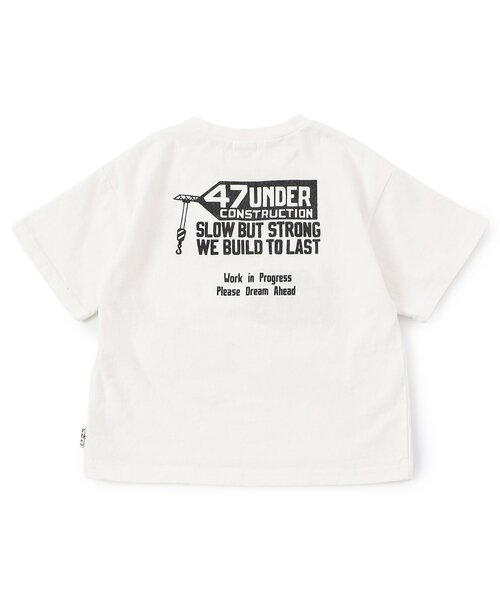 F.O.KIDS(エフオーキッズ)の「働く車プリント半袖Tシャツ(Tシャツ/カットソー・キッズ・ブルー/オフホワイト/レッド・80/90/100/110/120/130/140)」の5枚目の写真