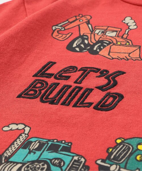 F.O.KIDS(エフオーキッズ)の「働く車プリント半袖Tシャツ(Tシャツ/カットソー・キッズ・ブルー/オフホワイト/レッド・80/90/100/110/120/130/140)」の9枚目の写真