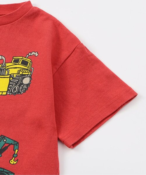 F.O.KIDS(エフオーキッズ)の「働く車プリント半袖Tシャツ(Tシャツ/カットソー・キッズ・ブルー/オフホワイト/レッド・80/90/100/110/120/130/140)」の11枚目の写真