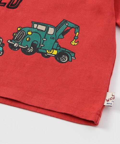 F.O.KIDS(エフオーキッズ)の「働く車プリント半袖Tシャツ(Tシャツ/カットソー・キッズ・ブルー/オフホワイト/レッド・80/90/100/110/120/130/140)」の12枚目の写真