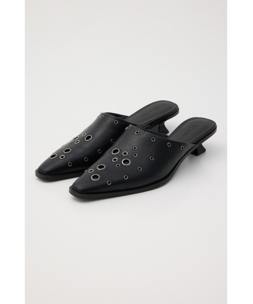 LAGUA GEM(ラグアジェム)の「EYELET KITTEN HEEL ミュール(パンプス・レディース・アイボリー/ブラック・LARGE/MEDIUM/SMALL)」の19枚目の写真