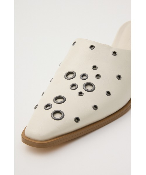 LAGUA GEM(ラグアジェム)の「EYELET KITTEN HEEL ミュール(パンプス・レディース・アイボリー/ブラック・LARGE/MEDIUM/SMALL)」の11枚目の写真