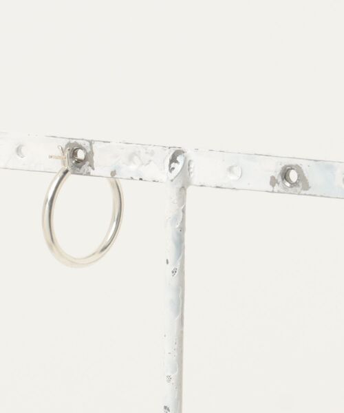 Pledge（プレッジ）の「【Pledge】  Silver 925 Hoop Earrings Mini(ソロ)（ピアス（片耳用）・メンズ・シルバー・FREE）」の2枚目の写真