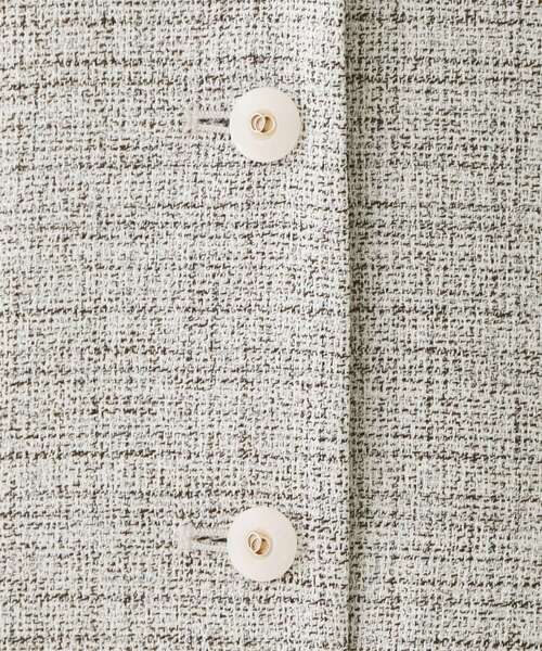 index（インデックス）の「サマーツイード前開きジャンスカ【洗濯機OK/イージーアイロン】（ワンピース・レディース・アイボリー系3/ベージュ系その他2/チャコール・36/38/40/42）」の8枚目の写真