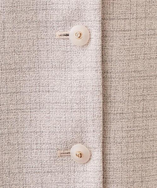 index（インデックス）の「サマーツイード前開きジャンスカ【洗濯機OK/イージーアイロン】（ワンピース・レディース・アイボリー系3/ベージュ系その他2/チャコール・36/38/40/42）」の16枚目の写真