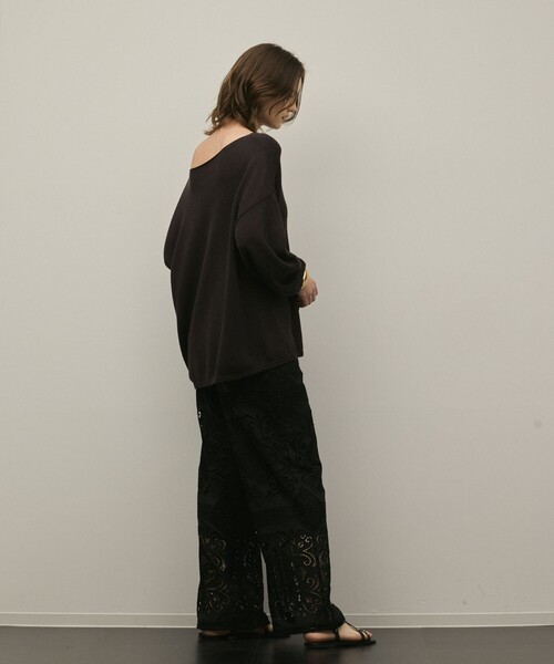 Diagram（ダイアグラム）の「ルーズニットトップ（ニット/セーター・レディース・ピンク・36）」の12枚目の写真