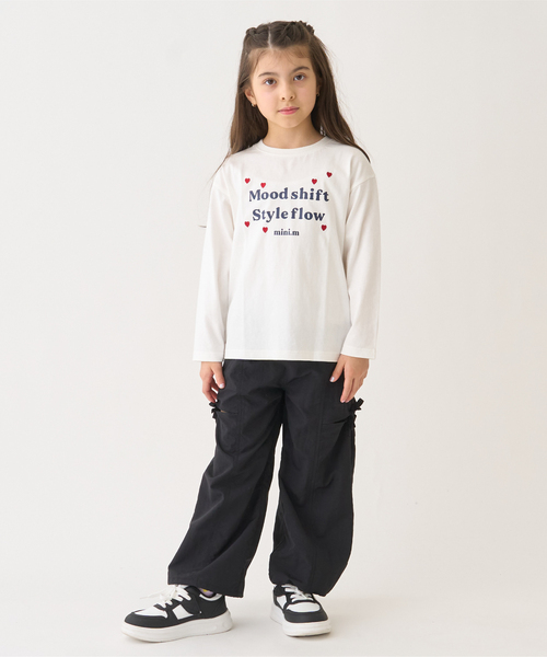 minimal（ミニマル）の「【撥水】スリットカーゴパンツ（その他パンツ・キッズ・ブラック/ラベンダー・120cm/100cm/140cm/130cm/110cm/90cm）」の4枚目の写真