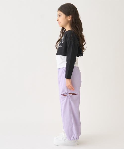 minimal（ミニマル）の「【撥水】スリットカーゴパンツ（その他パンツ・キッズ・ブラック/ラベンダー・120cm/100cm/140cm/130cm/110cm/90cm）」の5枚目の写真