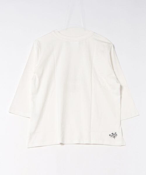 Honeys(ハニーズ)の「【UVカット】ムーミン/7分袖Tシャツ(Tシャツ/カットソー・レディース・ホワイト×ネイビー/ピンク/ホワイト×レッド/ブラック/オフホワイト/杢グレー・L/LL/M/S)」の13枚目の写真