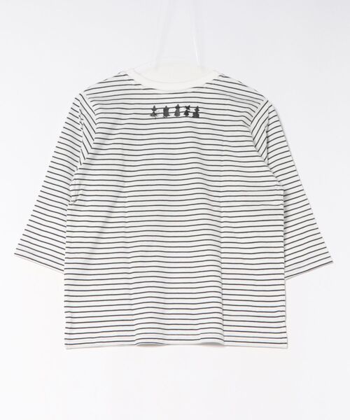 Honeys(ハニーズ)の「【UVカット】ムーミン/7分袖Tシャツ(Tシャツ/カットソー・レディース・ホワイト×ネイビー/ピンク/ホワイト×レッド/ブラック/オフホワイト/杢グレー・L/LL/M/S)」の17枚目の写真