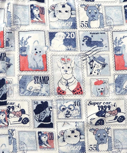 ScoLar(スカラー)の「ScoLar(スカラー) わんちゃんスタンプ柄 バイオ加工パンツ(その他パンツ・レディース・ブルー・MEDIUM)」の10枚目の写真